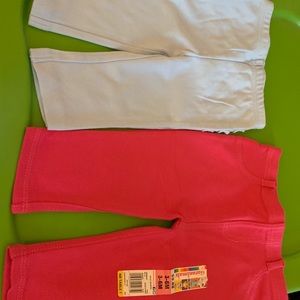 3/$20 2baby girls pants new